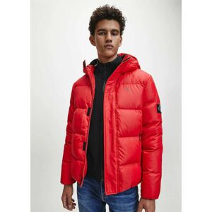 Calvin Klein pánská červená zimní bunda - L (XME)